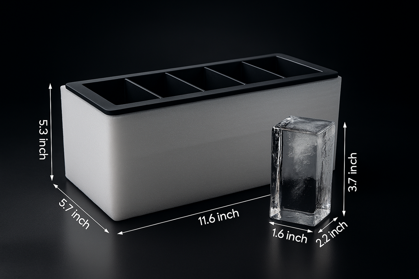 Clear Silicone Ice Cube Tray Mold