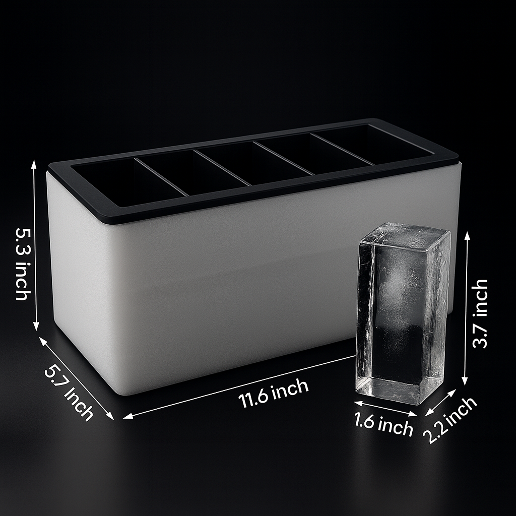 Clear Silicone Ice Cube Tray Mold