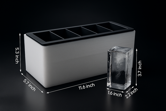 Clear Silicone Ice Cube Tray Mold